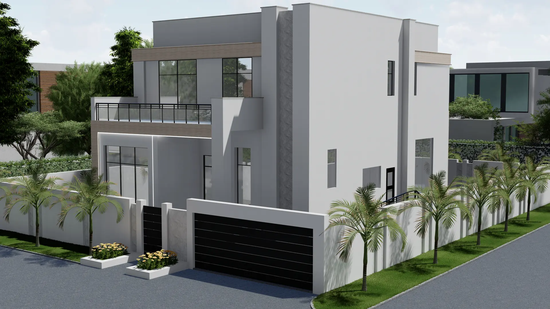 Luxury Villa Façade — Visualisation — frame 2